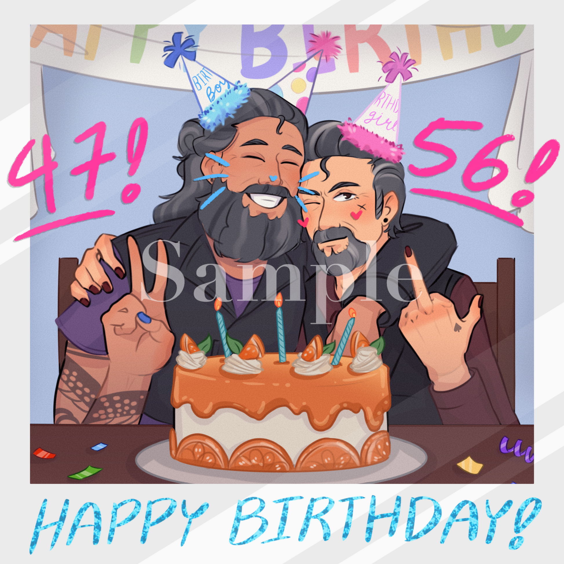 Happy Birthday! Polaroid Print (3X3) Art Prints