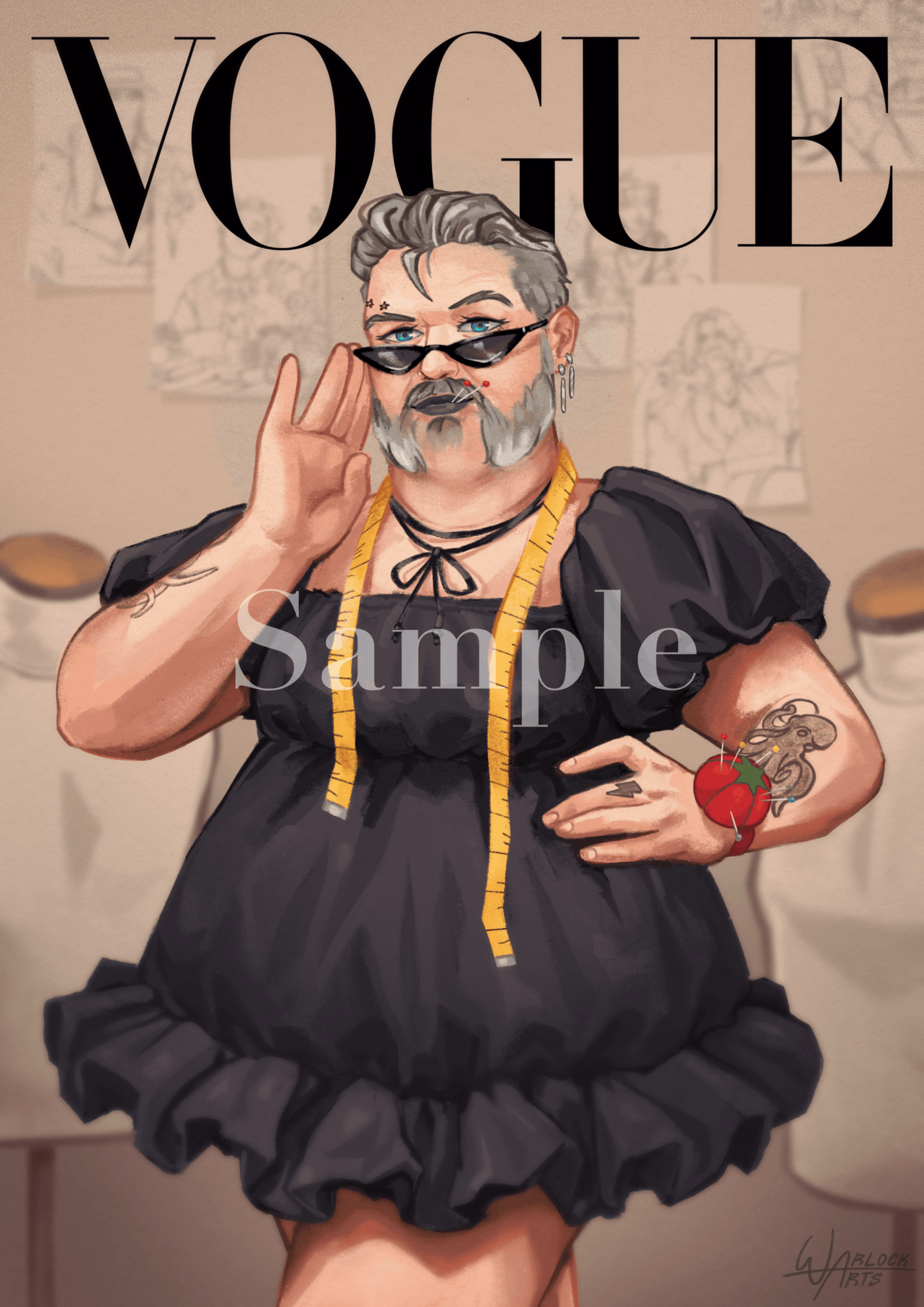 Wee John (Vogue Series) Medium (7X11) Art Prints