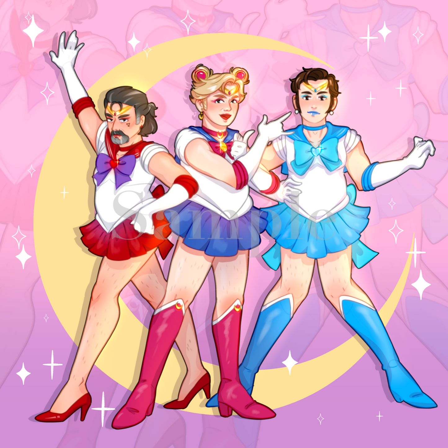 Our Flag Means Sailor Moon Large (7X7) Art Prints