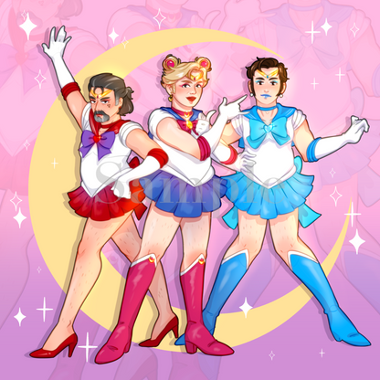 Our Flag Means Sailor Moon Large (7X7) Art Prints